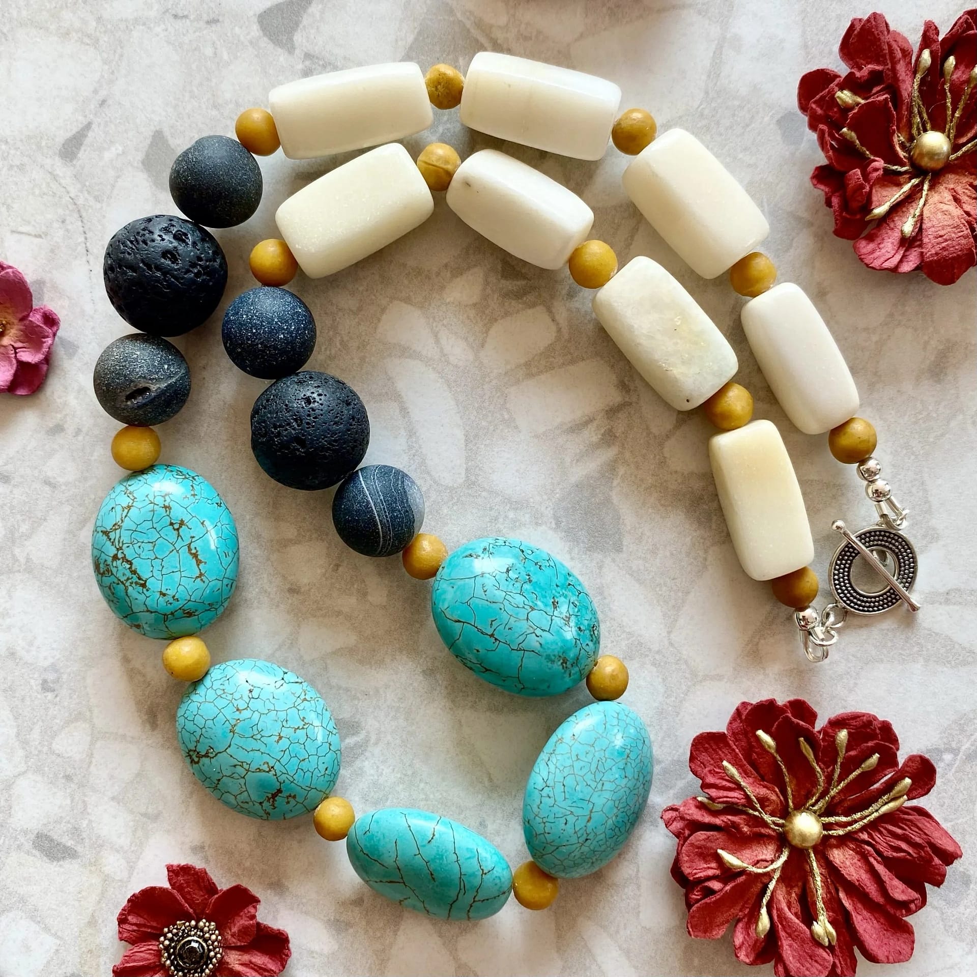 Turquoise Storm Statement Necklace