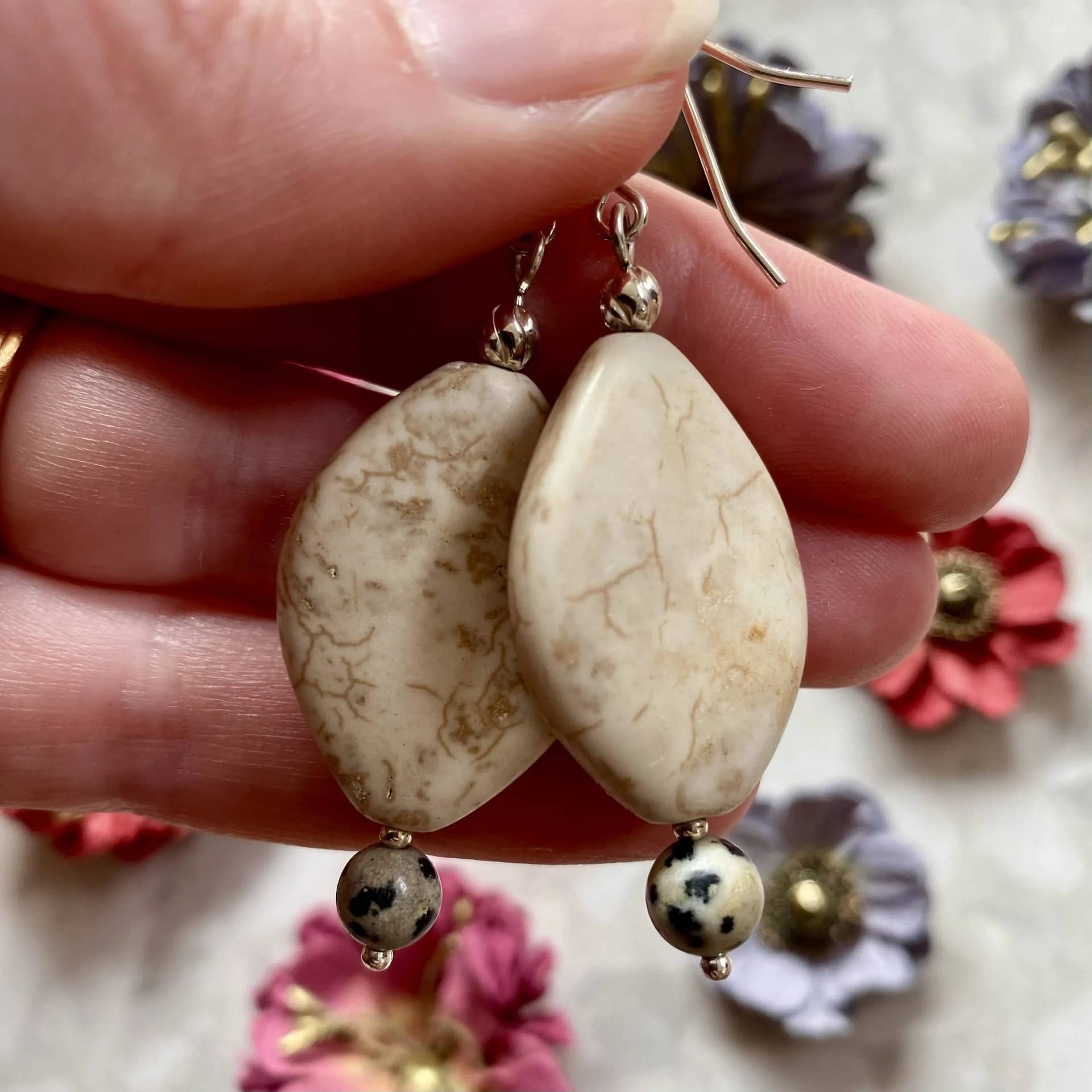 Bead twist clearance earring